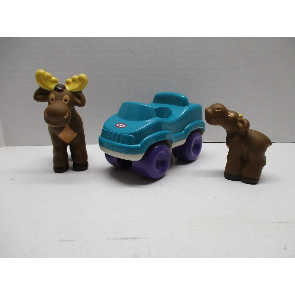 Little Tikes Camping Play Set 3 Original Pieces Jeep And Moose
